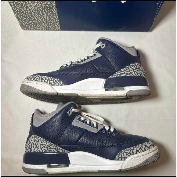 Size 8.5 - Nike Air Jordan 3 Retro Georgetown Men\'s Shoes Ships Now